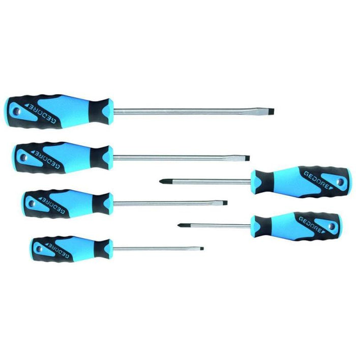 Gedore 1482319 3C-Screwdriver Set 6 Pcs IS 4-8 PH 1-2