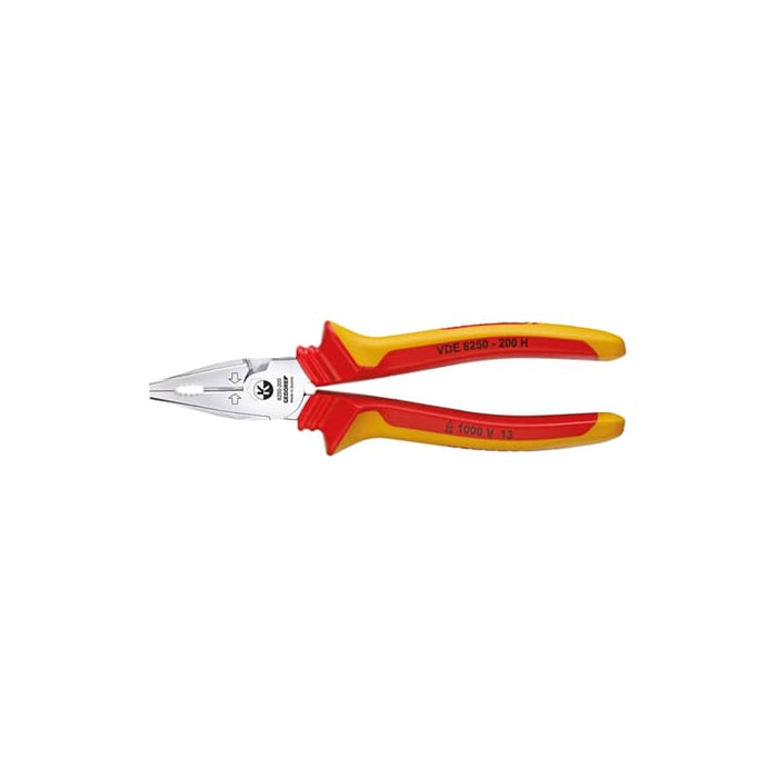 Gedore 1550969 VDE Heavy Duty Combination Pliers With VDE Insulating Sleeves 200 mm