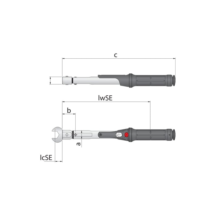 Gedore 1646192 Torque wrench TORCOFIX SE 9x12, 5-25 Nm