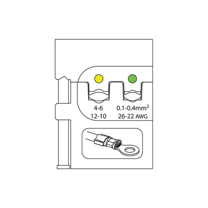 Gedore 1830562 Module Insert For Insulated terminals 0.5-1.5/1.5-2.5