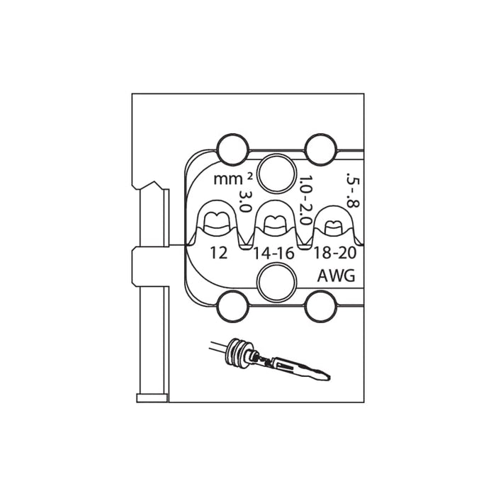 Gedore 1963384 Module insert for lamellar contacts