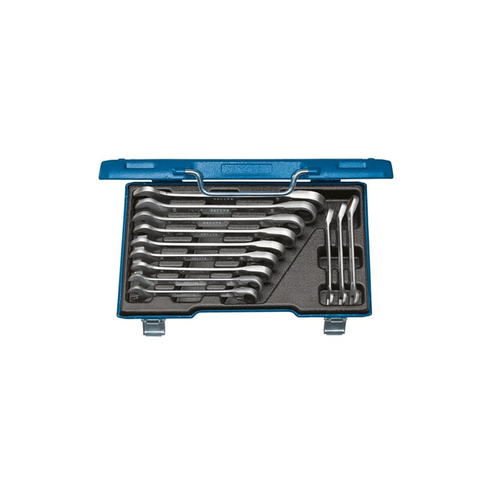 Gedore 2297418 Combination Ratchet Spanner Set, Reversible 12 pcs 8-19 mm