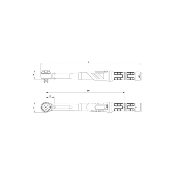 Gedore 2641275 Torque wrench DREMASTER K 3/4 Inch , 110-550 Nm