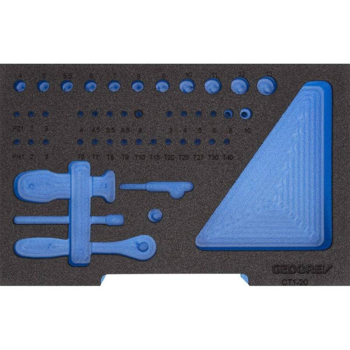 Gedore 2927276 Foam insert 2/2 L-BOXX 136, empty