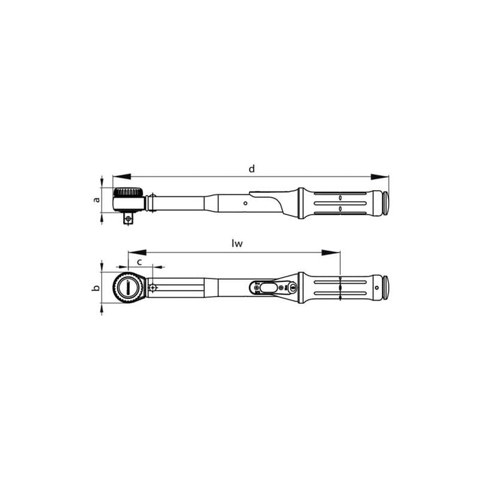 Gedore 1521365 Torque wrench TORCOFIX K 3/4" 150-750 Nm