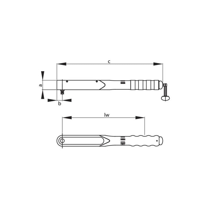 Gedore 7691850 Torque wrench DREMOMETER DL 3/4 Inch 155-760 Nm