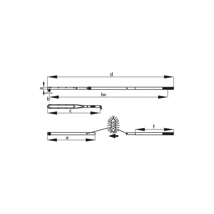 Gedore 1521977 Torque wrench DREMOMETER DXZ A+S 28Z 520-1000 Nm