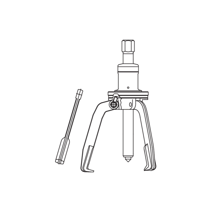 Gedore 1748173 Puller TWIST+PULL, 3-Arm Pattern, With Rotating Adjustment 30x130 mm