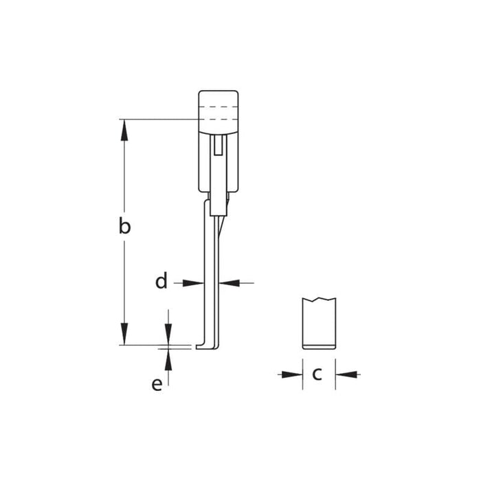 Gedore 1671499 Pulling leg with quick-release clamp 150 mm