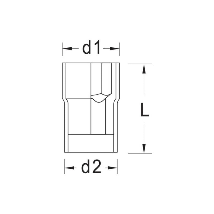Gedore 6122940 VDE Socket 1/2 Inch 13 mm