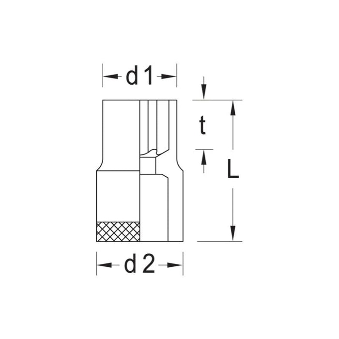 Gedore 6147340 Socket 1/2 Inch TORX E12 — starboardtechnology