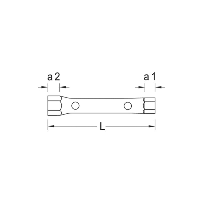 Gedore 6213740 Tubular box spanner 50x55 mm