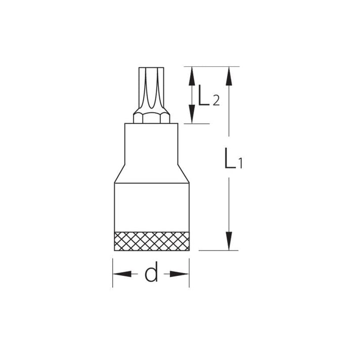 Gedore 6246320 Screwdriver Bit Socket 3/8 Inch TORX T20