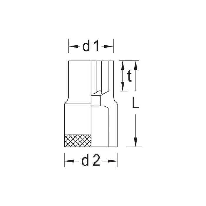 Gedore 6250940 Socket 3/8 Inch Torx E12