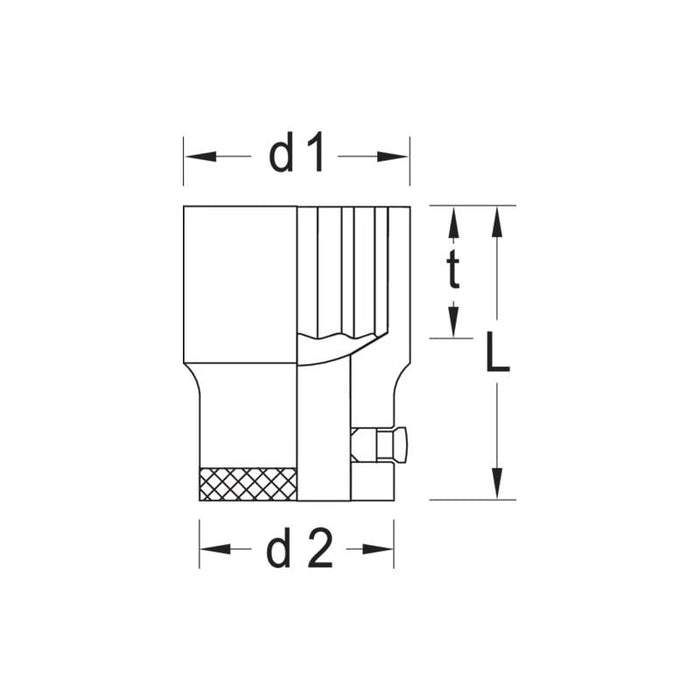 Gedore 6274530 Socket 3/4 Inch 1.1/4 Inch