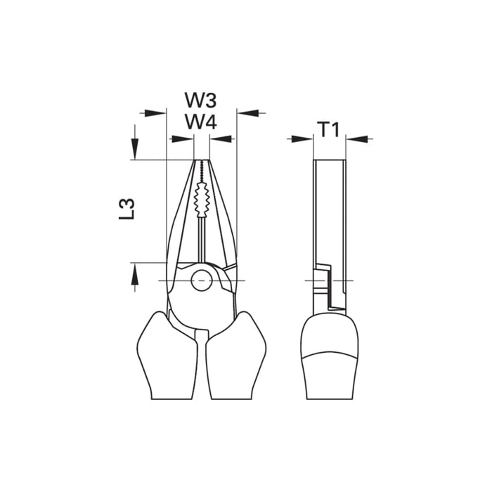 Gedore 1429582 VDE Heavy Duty Combination Pliers With VDE Dipped Insulation 160 mm