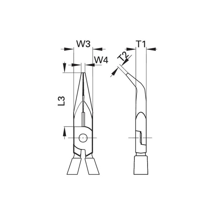 Gedore 6711260 Bent Nose Telephone Pliers 200 mm