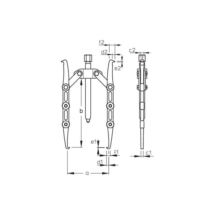 Gedore 8006270 Fan Puller 3-Arm Pattern 150x200 mm