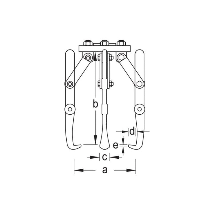 Gedore 8006860 1.15/30 Puller For Hydraulic Implement 1.50, 250x260 mm