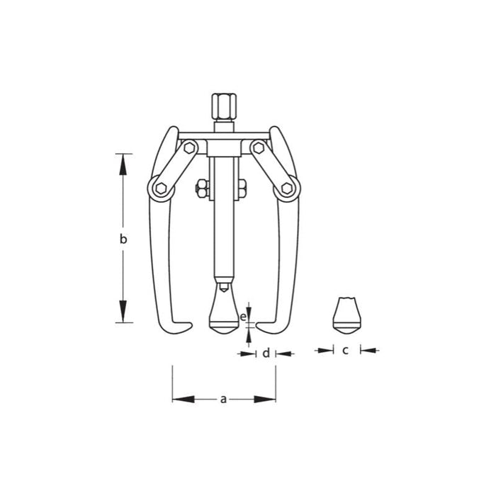 Gedore 8007320 1.17/1 Puller 3-Arm Pattern 300x300 mm