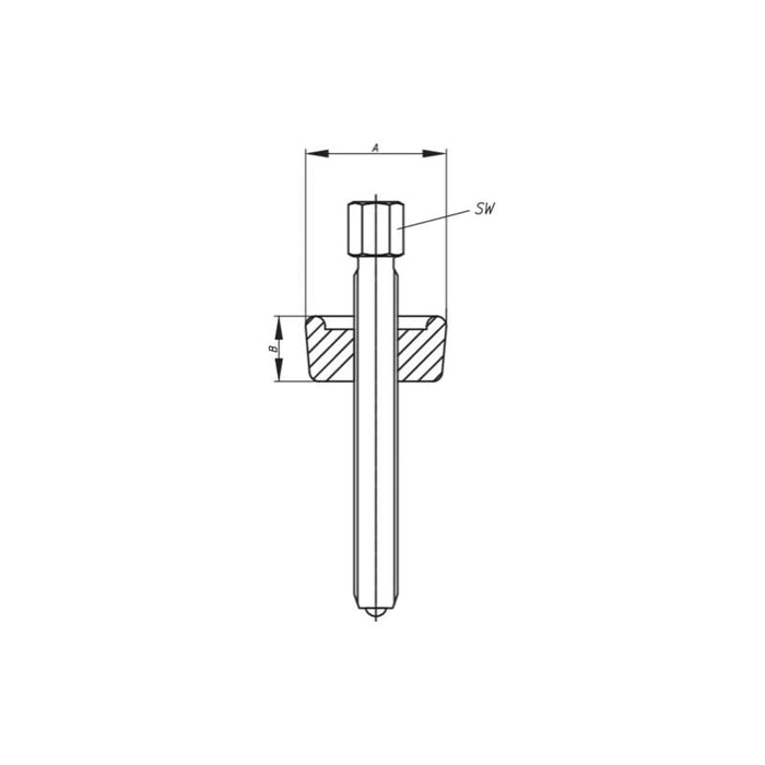 Gedore 8011350 Ball Bearing Extractor M18x230