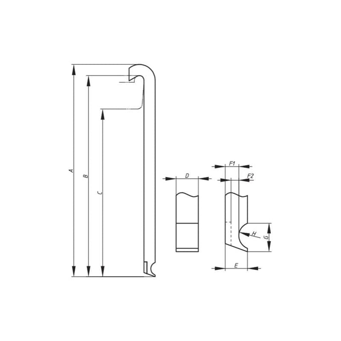 Gedore 8012240 Pulling Legs, Set of 4 Pieces 235 mm