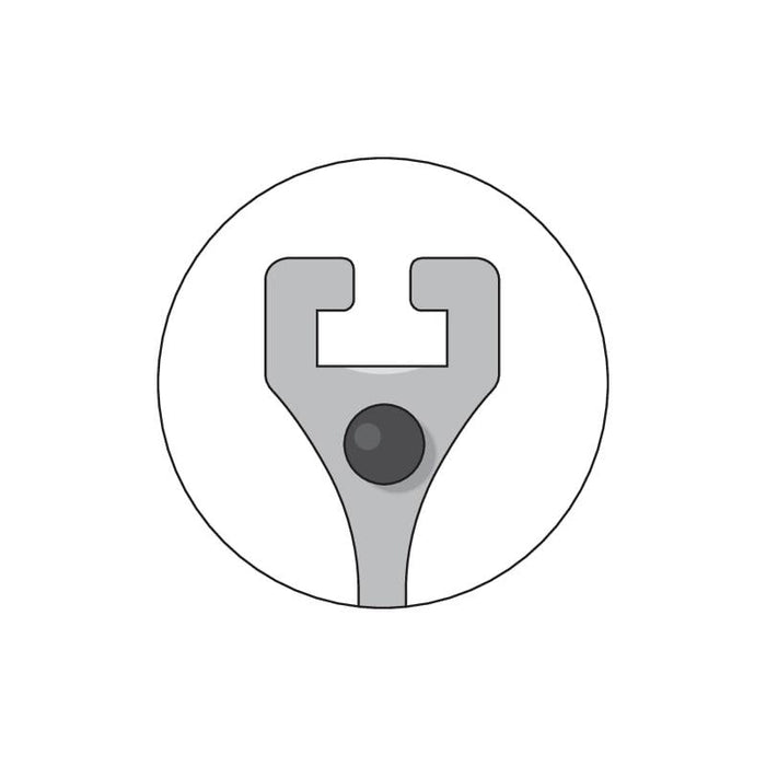 Gedore 1981110 Universal puller, 2-arm pattern, rigid legs with leg brake 130x100 mm