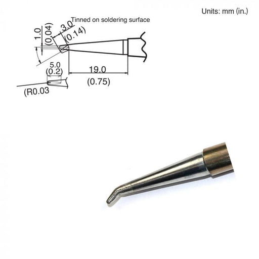 T15-1605 Bent Chisel Tip