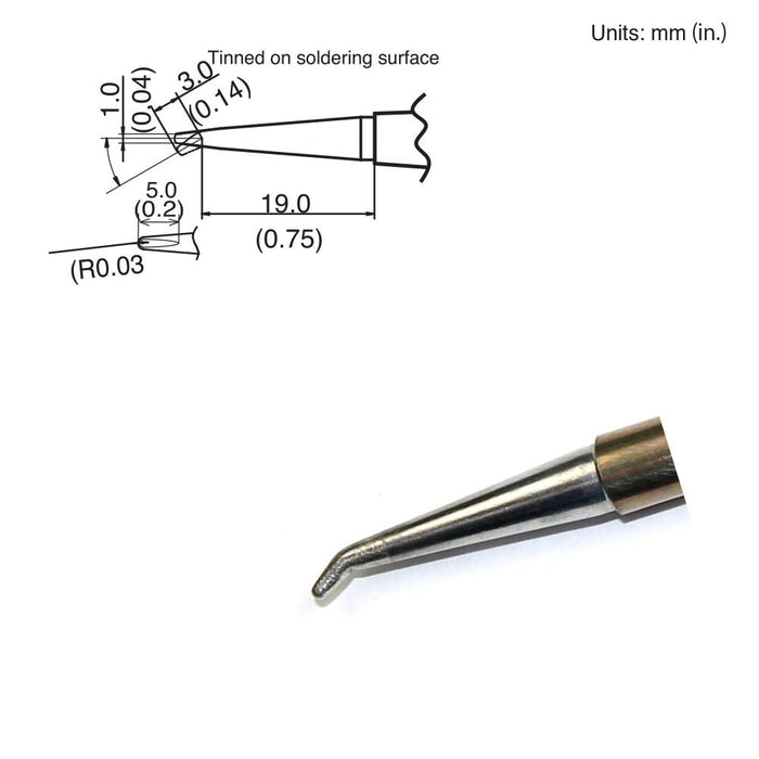 T15-1605 Bent Chisel Tip