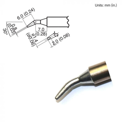 T15-JD14 Bent Chisel Tip