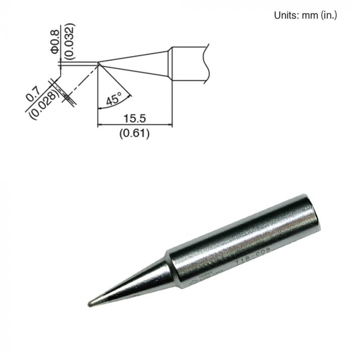 T18-C08 Bevel Tip