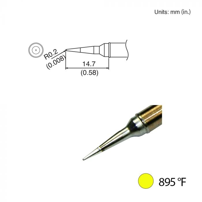 T31-00IL Conical Tip, 895°F / 480°C