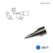 T31-01D08 Chisel Tip, 840°F / 450°C