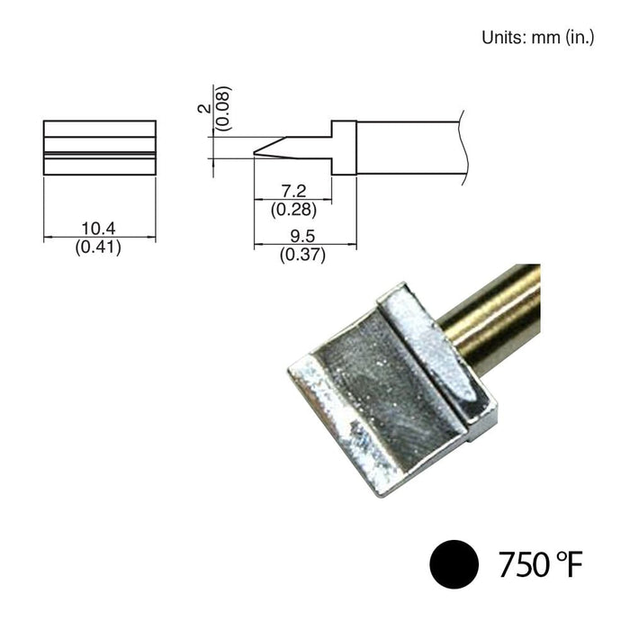 T31-021401 Spatula Blade Tip, 750°F / 400°C