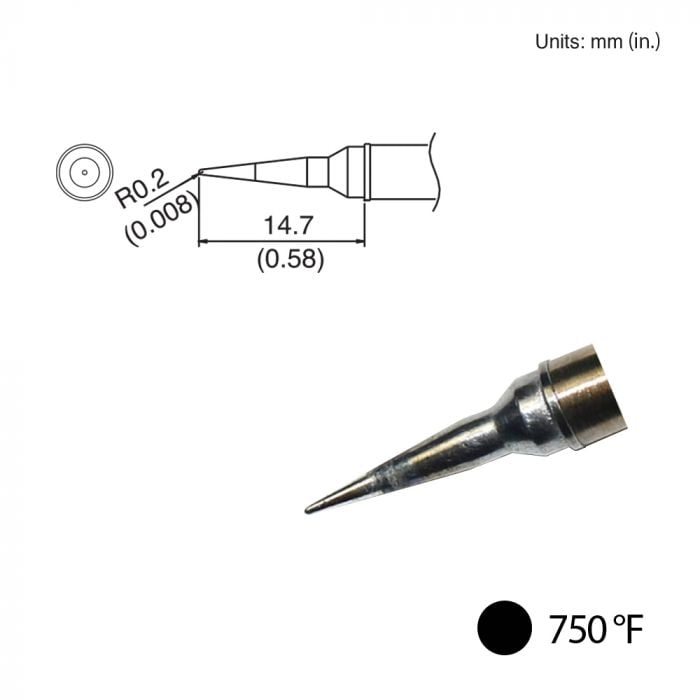 T31-02IL Conical Tip, 750°F / 400°C