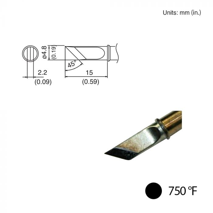T31-02KU Knife Tip, 750°F / 400°C