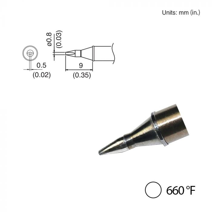 T31-03D08 Chisel Tip, 660°F / 350°C