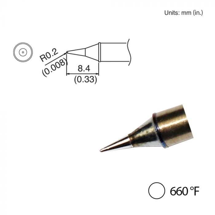 T31-03I Conical Tip, 660°F / 350°C