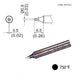T31B-02D08 Chisel Tip, 750°F / 400°C