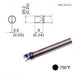 T31B-02D52 Chisel Tip, 750°F / 400°C