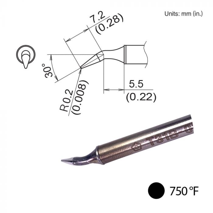 T31B-02JL02 Bent Tip, 750°F / 400°C