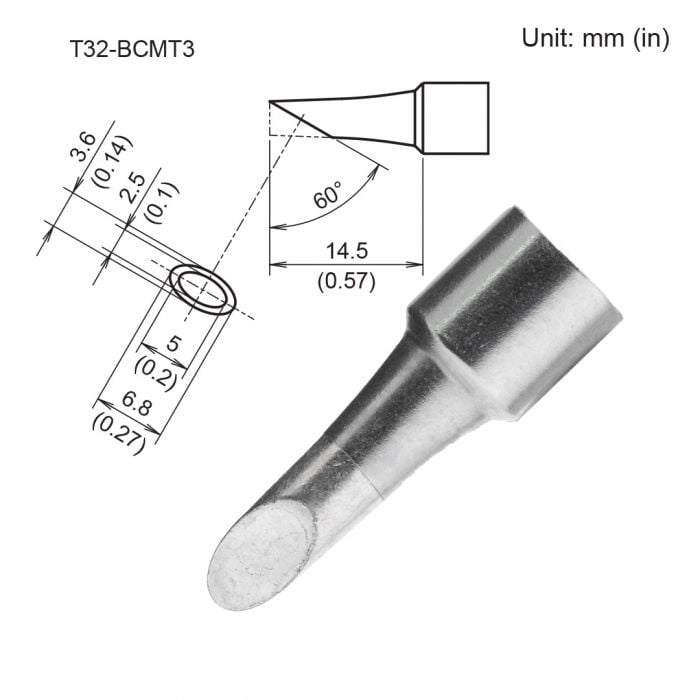T32-BCMT3 Bevel w/ Indent Tip