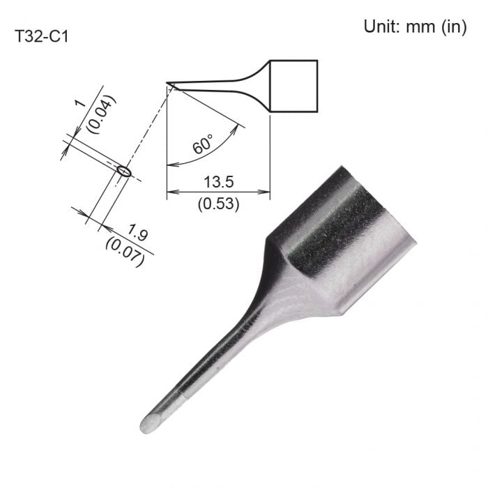 T32-C1 Slim Bevel Tip