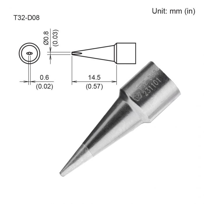 T32-D08 Chisel Tip