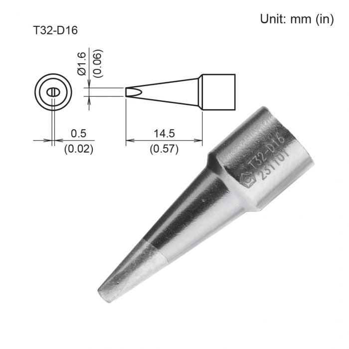T32-D16 Chisel Tip