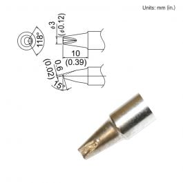T33-SS1610 Slim Bevel V-Groove Tip