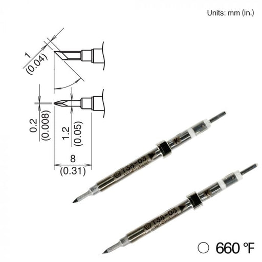 T38-03K Knife Tip, 350°/660°F