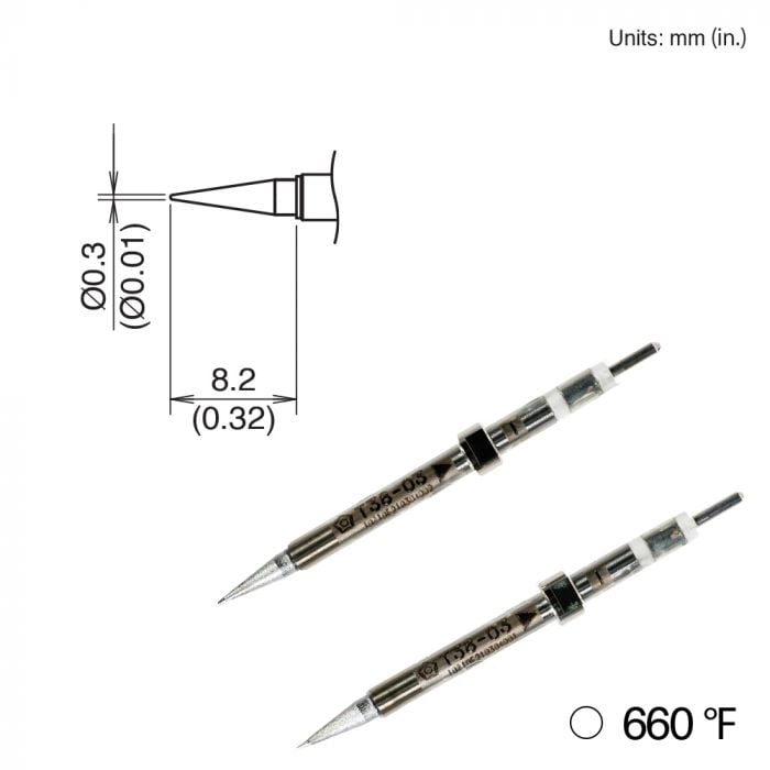 T38-03I Conical Tip, 350°C/660°F