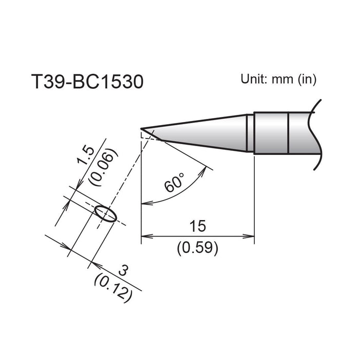 T39-BC1530 Bevel Tip