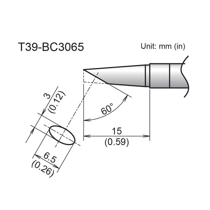 T39-BC3065 Bevel Tip